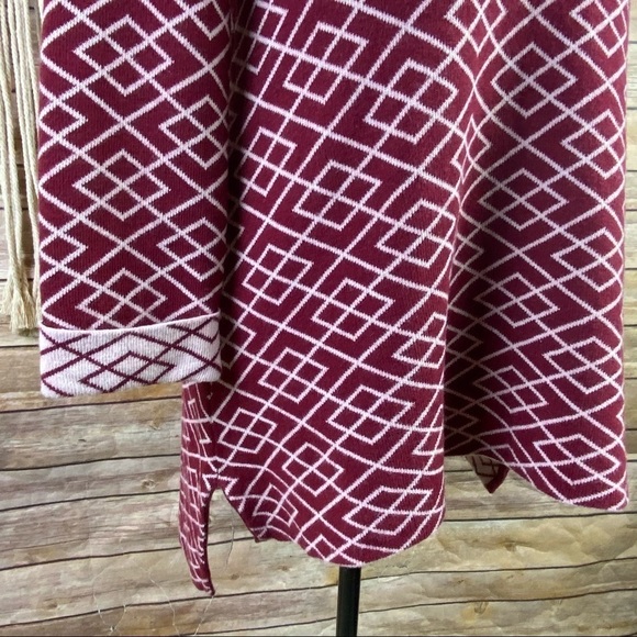 Anthropologie | Moth ‘Galena’ Cowl Neck Alpaca Printed Pullover Sweater Top - Picture 4 of 9